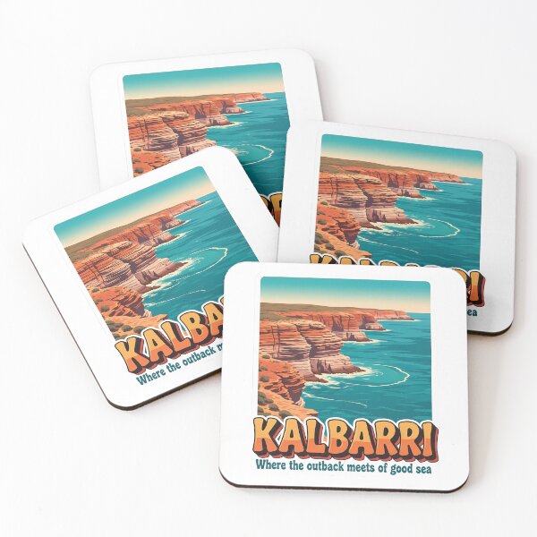 Item preview, Kalbarri:: A Classic 1970s-Style Surf Poster designed and sold by Digital Dreams Arts.