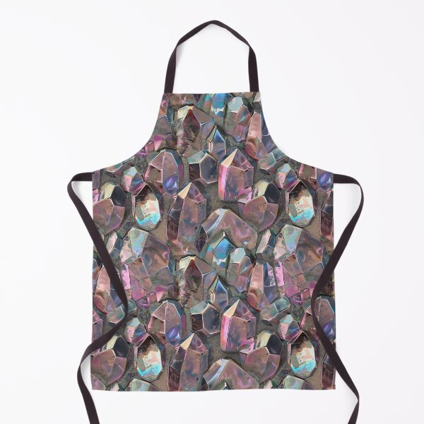 Item preview, mystic metallic pink quartz gems in cement designed and sold by EarthenEmbers.