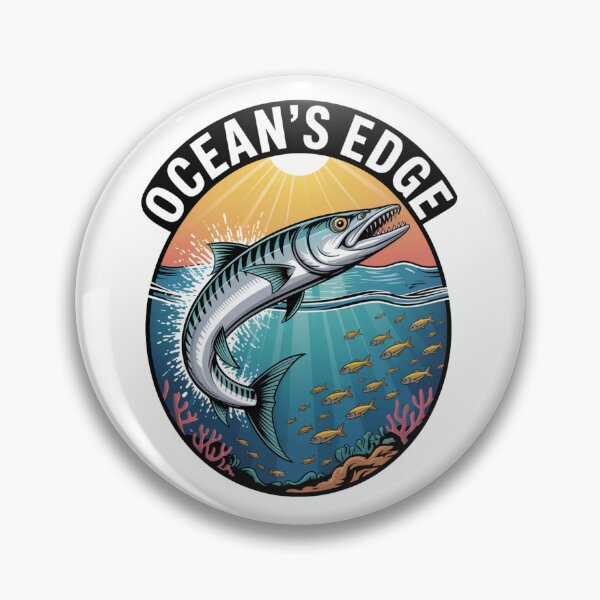 Artikelvorschau, Barracuda Under the Sun – Design im Abenteuerstil „Ocean’s Edge“ entworfen und verkauft von FusiTink.