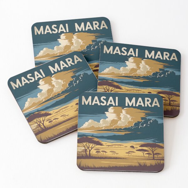 Item preview, Masai Mara: Classic-Style Travel Poster designed and sold by LSVart.