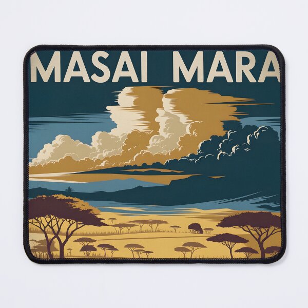 Item preview, Masai Mara: Classic-Style Travel Poster designed and sold by LSVart.