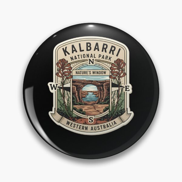 Item preview, Kalbarri National Park: A Vintage Explorer's Emblem designed and sold by Digital Dreams Arts.
