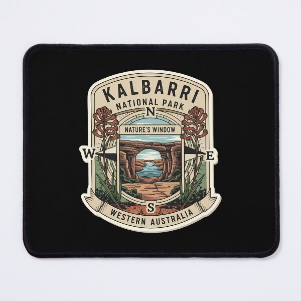 Item preview, Kalbarri National Park: A Vintage Explorer's Emblem designed and sold by Digital Dreams Arts.