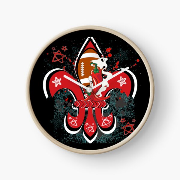 Item preview, Smoking Red Chile Football Fleur d lis designed and sold by artbyomega.