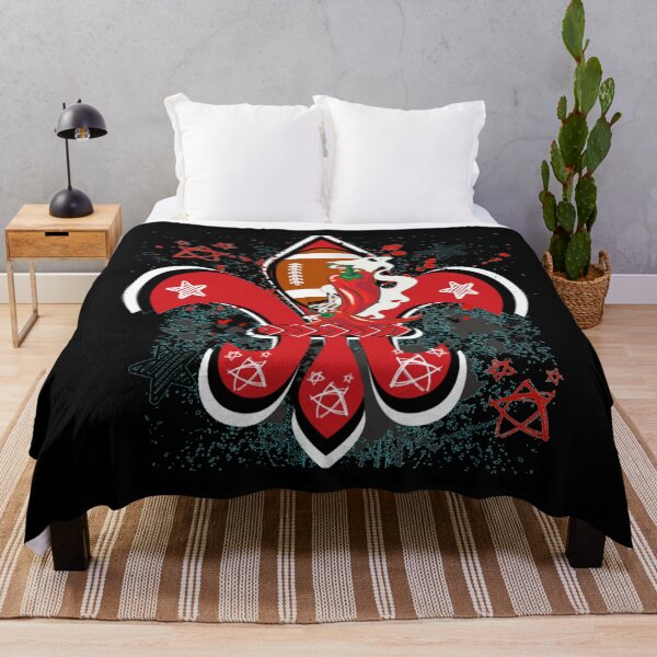 Item preview, Smoking Red Chile Football Fleur d lis designed and sold by artbyomega.