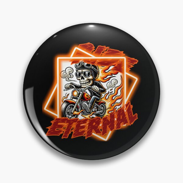 Item preview, Burning Biker Skull V2 designed and sold by II IRONSKULLS II.