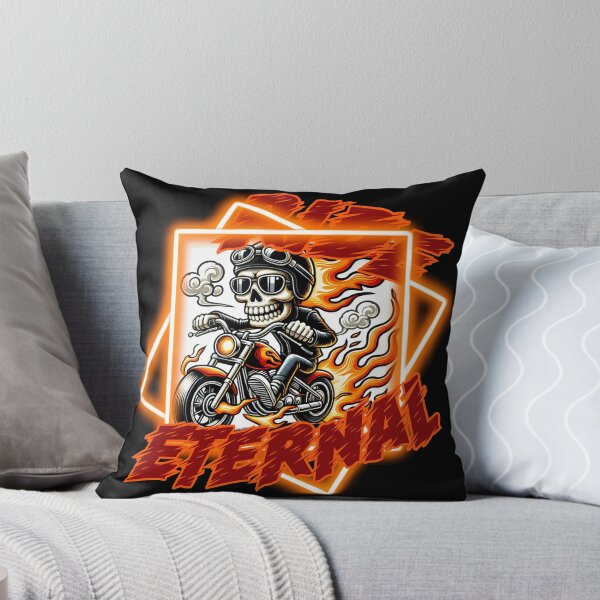 Item preview, Burning Biker Skull V2 designed and sold by II IRONSKULLS II.