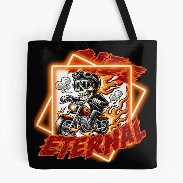 Item preview, Burning Biker Skull V2 designed and sold by II IRONSKULLS II.