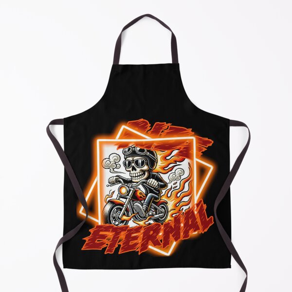 Item preview, Burning Biker Skull V2 designed and sold by II IRONSKULLS II.