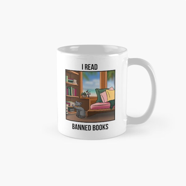 Item preview, I Read Banned Books | Cozy Resistance | Dark Text designed and sold by StoryForge.