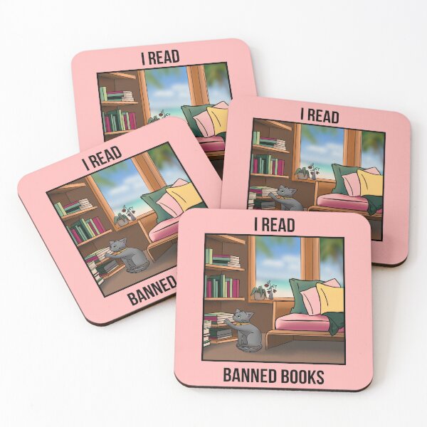 Item preview, I Read Banned Books | Cozy Resistance | Dark Text designed and sold by StoryForge.