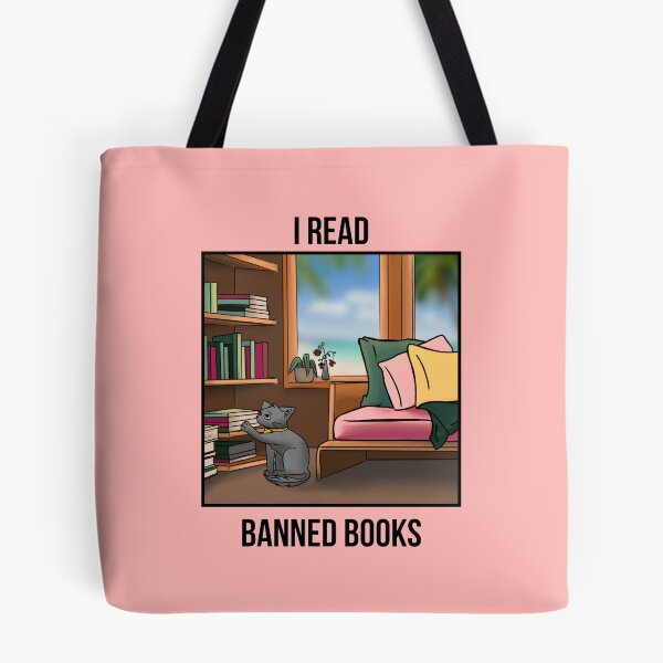 Item preview, I Read Banned Books | Cozy Resistance | Dark Text designed and sold by StoryForge.