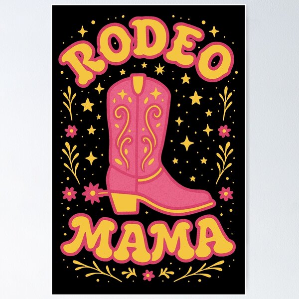 Item preview, Rodeo Mama Cowgirl Western Pink Boot Design designed and sold by JackCurtis1991.