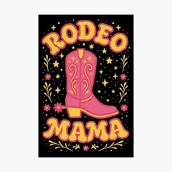 Item preview, Rodeo Mama Cowgirl Western Pink Boot Design designed and sold by JackCurtis1991.