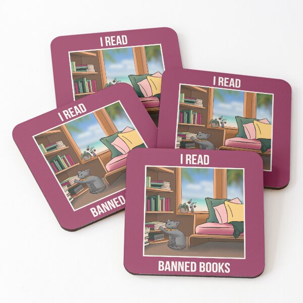 Item preview, I Read Banned Books | Cozy Resistance | Light Text designed and sold by StoryForge.