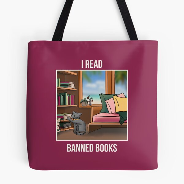 Item preview, I Read Banned Books | Cozy Resistance | Light Text designed and sold by StoryForge.