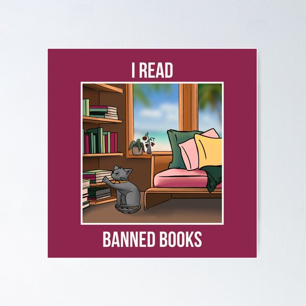 Item preview, I Read Banned Books | Cozy Resistance | Light Text designed and sold by StoryForge.