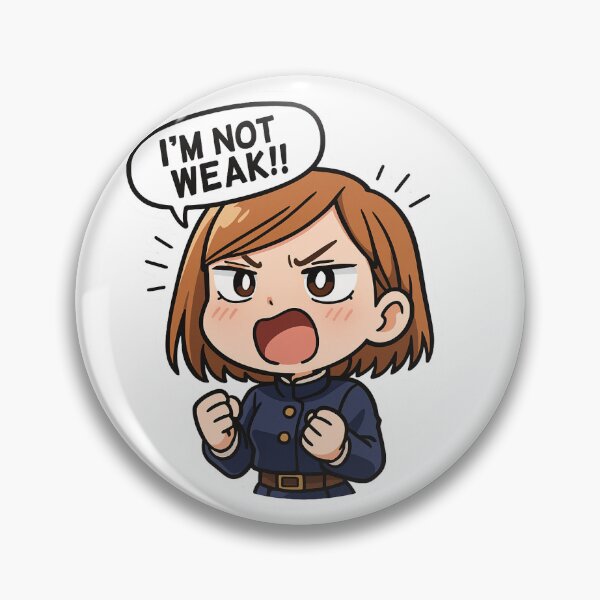 Item preview, Chibi Fighter Girl – I'M NOT WEAK!! Powerful Anime Stickers | AI Art designed and sold by AutoKreate.