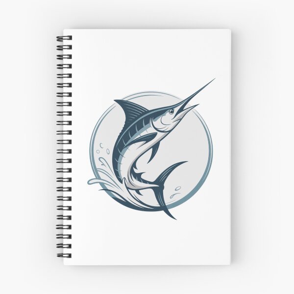 Item preview, Stylized Blue Marlin – Classic Design on Light Background designed and sold by FusiTink.