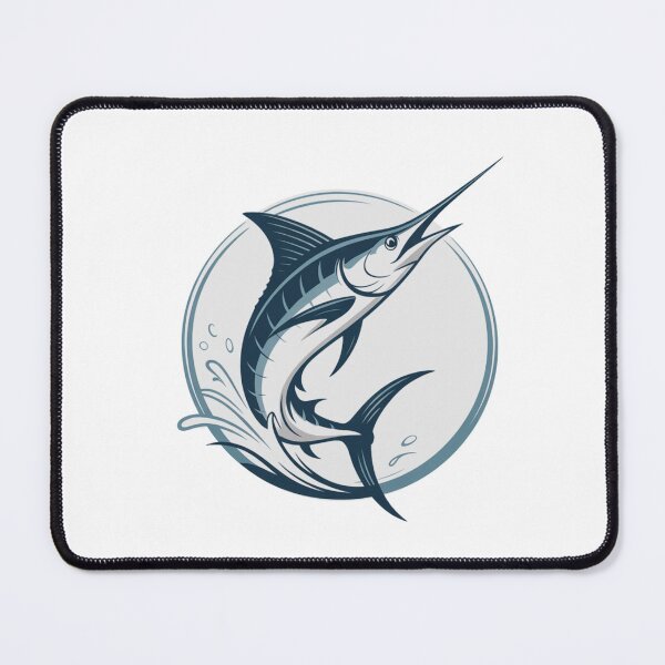 Item preview, Stylized Blue Marlin – Classic Design on Light Background designed and sold by FusiTink.