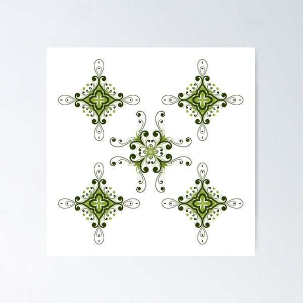 Item preview, Green Flourishes designed and sold by christeablue.