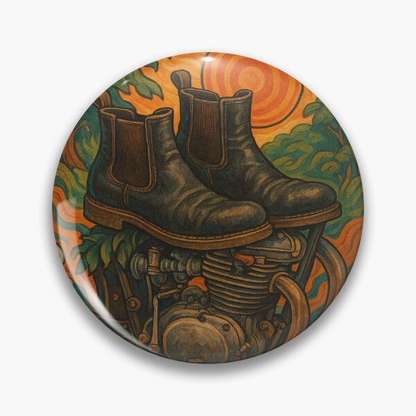 Item preview, Dealer Boots 4-Stroke Roots (Vintage) designed and sold by ThreadGhost.