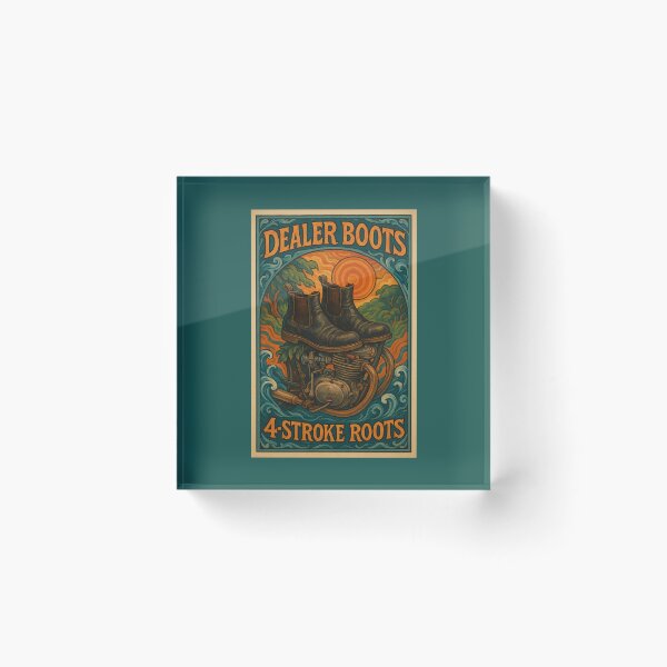 Item preview, Dealer Boots 4-Stroke Roots (Vintage) designed and sold by ThreadGhost.