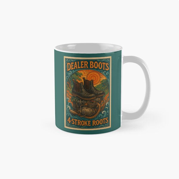Item preview, Dealer Boots 4-Stroke Roots (Vintage) designed and sold by ThreadGhost.