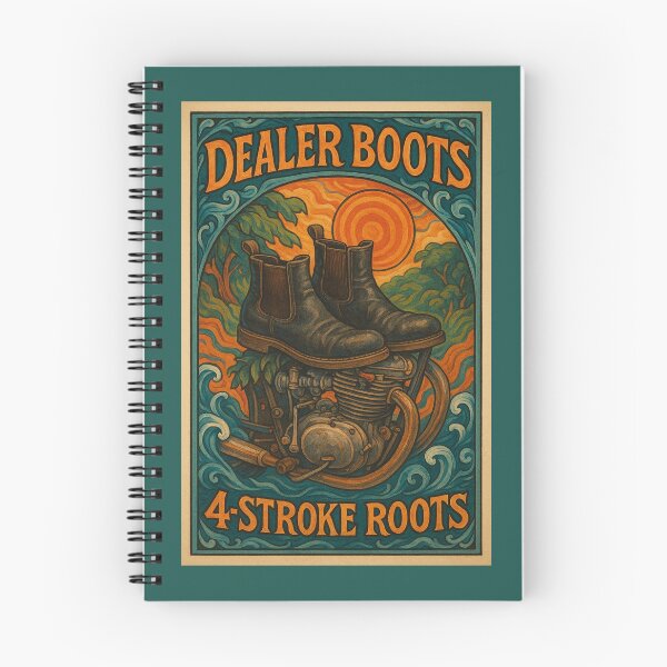 Item preview, Dealer Boots 4-Stroke Roots (Vintage) designed and sold by ThreadGhost.