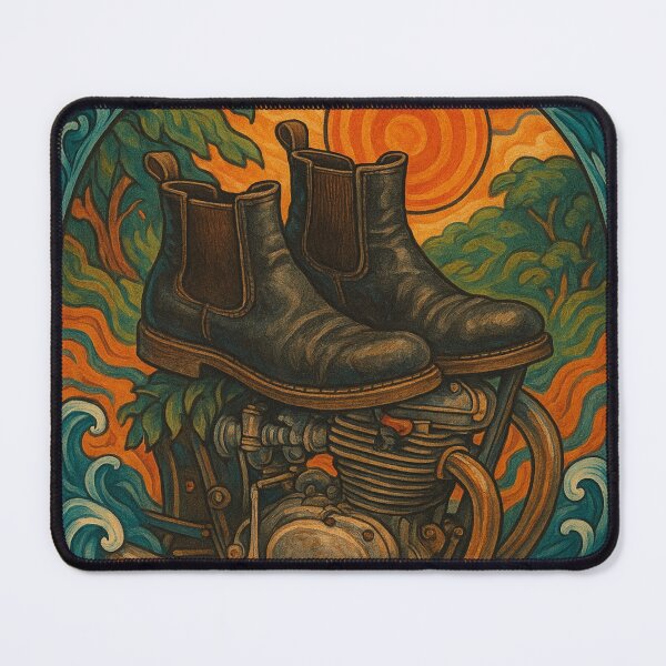 Item preview, Dealer Boots 4-Stroke Roots (Vintage) designed and sold by ThreadGhost.