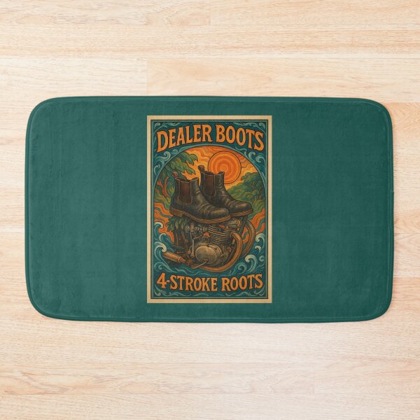 Item preview, Dealer Boots 4-Stroke Roots (Vintage) designed and sold by ThreadGhost.