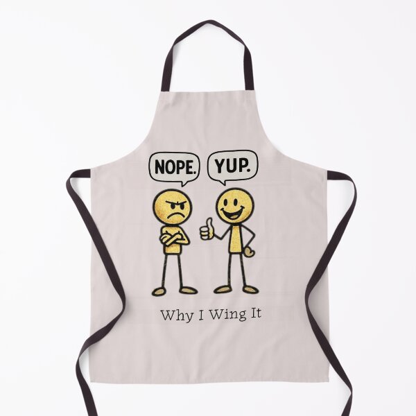 Item preview, Why I Wing It – Funny Stick Figure Humour Debate | NOPE vs YUP Sarcastic  designed and sold by Cree8if.