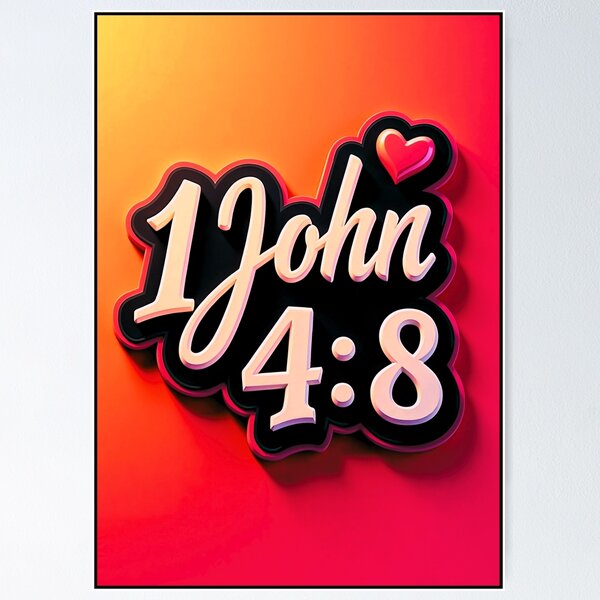 Item preview, God Is Love - 1 John 4:8 | Christian Faith Art by All43 designed and sold by All43.