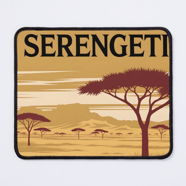 Item preview, Serengeti: Classic-Style Travel Poster designed and sold by LSVart.