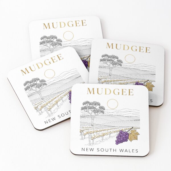 Item preview, Mudgee Wine Region: A Chic and Minimalist Gold Foil Design designed and sold by Digital Dreams Arts.