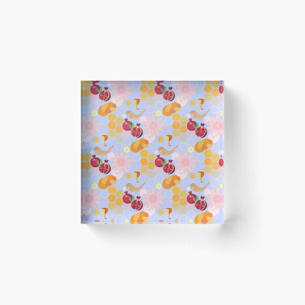 Item preview, Happy Rosh Hashana! Jewish New Year Holiday Decoration Shanah Tova! in Hebrew designed and sold by sofiartmedia.