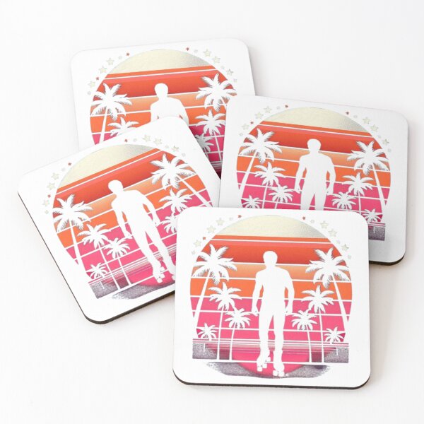 Item preview, Retro Roller Skater Sunset – 80s Beach Vibes Graphic for Apparel & Accessories designed and sold by MoodieArt.