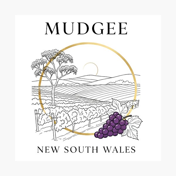 Item preview, An Elegant Taste of Mudgee: A Sophisticated Line Art Print designed and sold by Digital Dreams Arts.