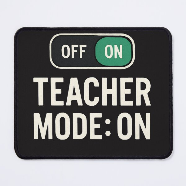 Item preview, Teacher Mode: ON Toggle Switch T-Shirt — Bold Teacher Life Graphic designed and sold by Nara8.