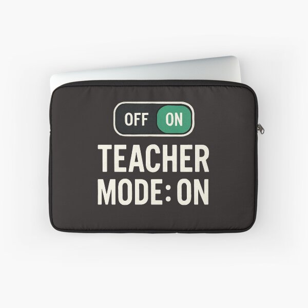 Item preview, Teacher Mode: ON Toggle Switch T-Shirt — Bold Teacher Life Graphic designed and sold by Nara8.