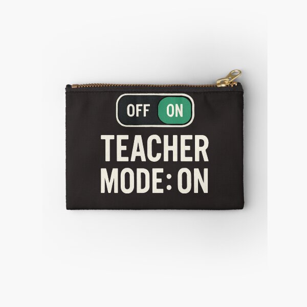 Item preview, Teacher Mode: ON Toggle Switch T-Shirt — Bold Teacher Life Graphic designed and sold by Nara8.