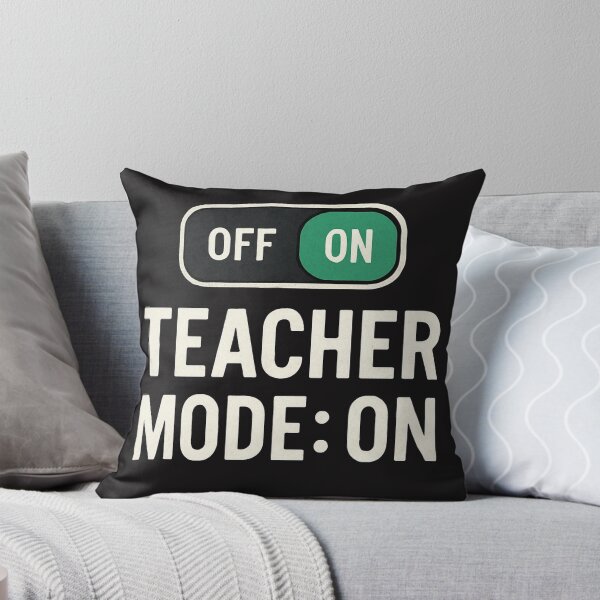Item preview, Teacher Mode: ON Toggle Switch T-Shirt — Bold Teacher Life Graphic designed and sold by Nara8.