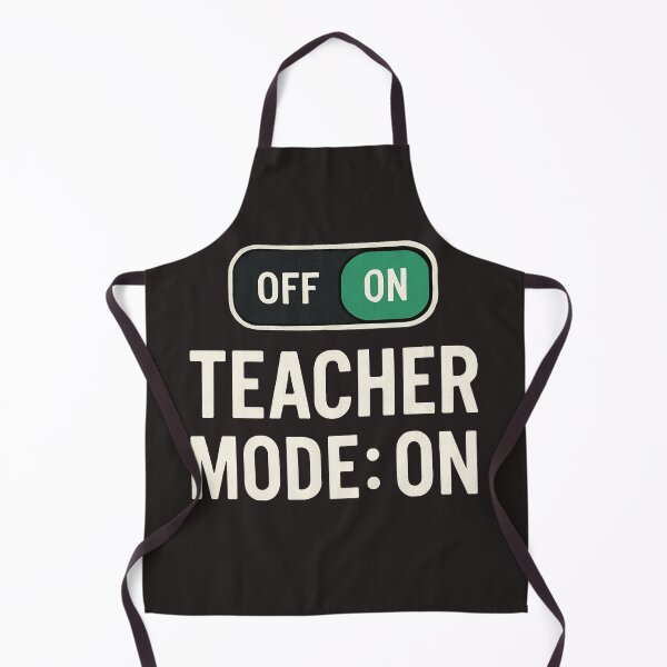 Item preview, Teacher Mode: ON Toggle Switch T-Shirt — Bold Teacher Life Graphic designed and sold by Nara8.