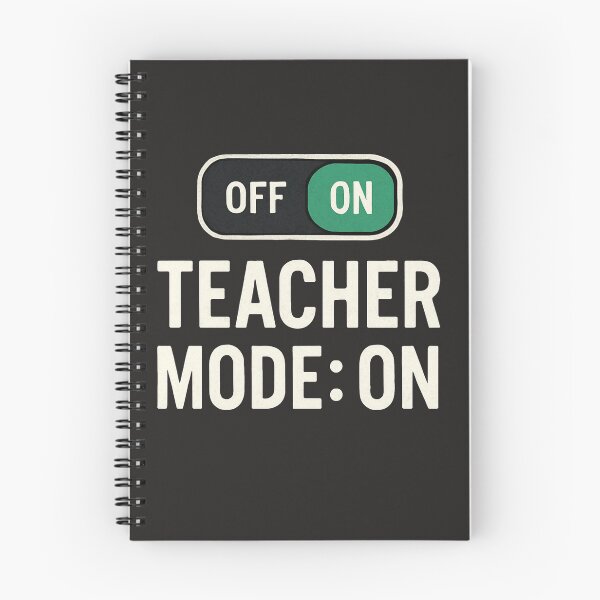 Item preview, Teacher Mode: ON Toggle Switch T-Shirt — Bold Teacher Life Graphic designed and sold by Nara8.
