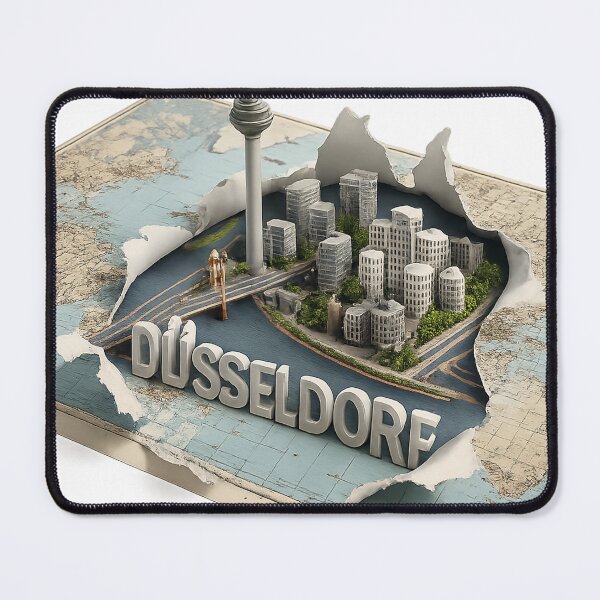 Item preview, Düsseldorf map designed and sold by Kogart.