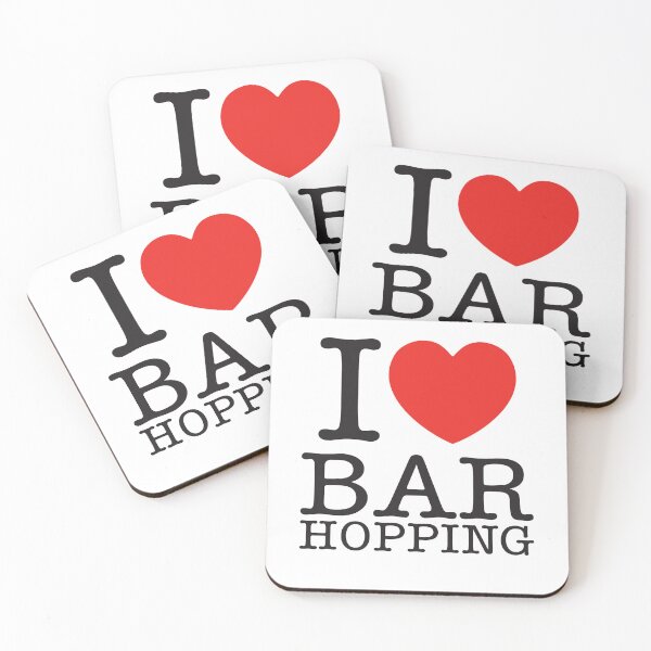 Item preview, I LOVE BAR HOPPING designed and sold by shitpostee.