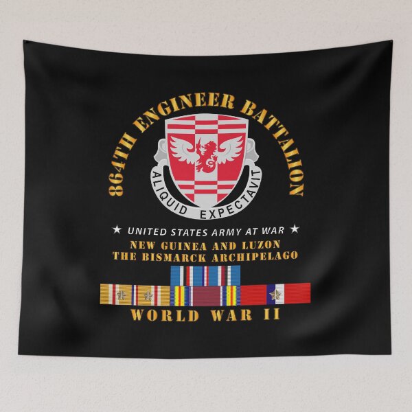 Item preview, Army - 864th Engineer Battalion - WWII w PAC SVC designed and sold by Military Insignia Products.