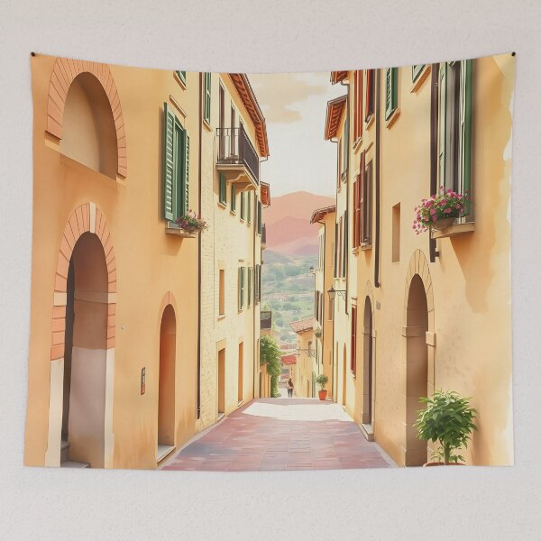 Item preview, Petritoli, Marche: Late Summer Afternoon Glow designed and sold by LSVart.