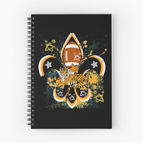 Item preview, Tiger Black and Gold Football Fleur d lis designed and sold by artbyomega.
