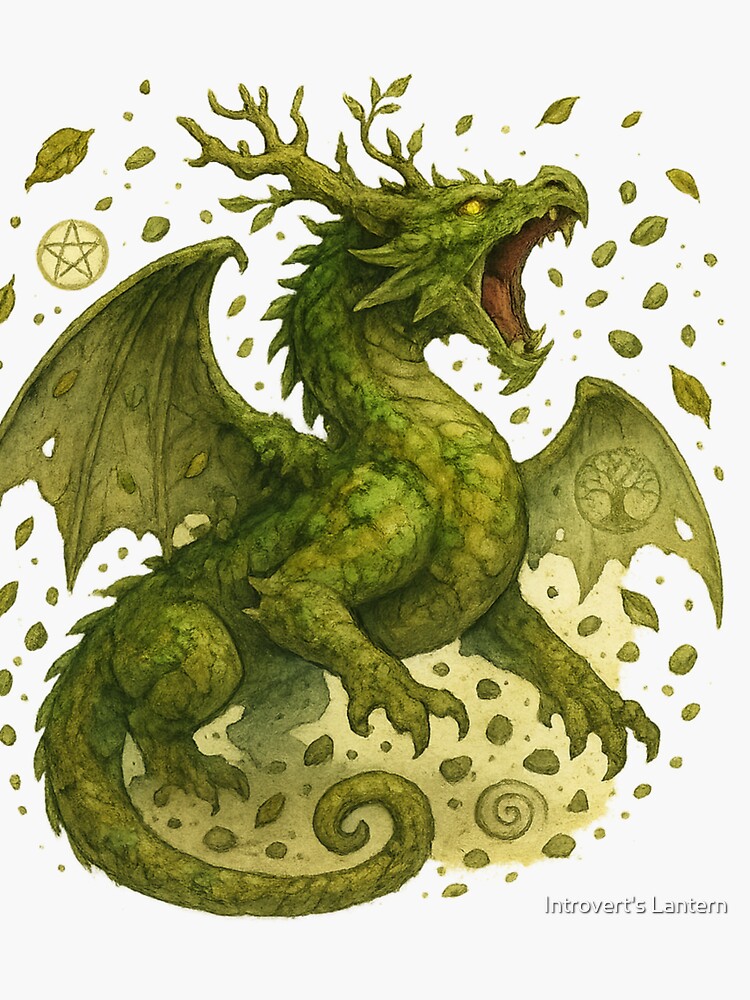 Earth Elemental Dragon Sticker